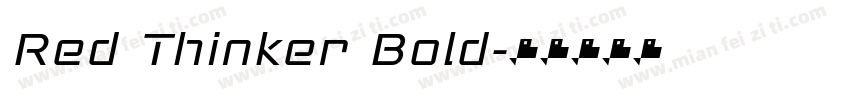 Red Thinker Bold字体转换